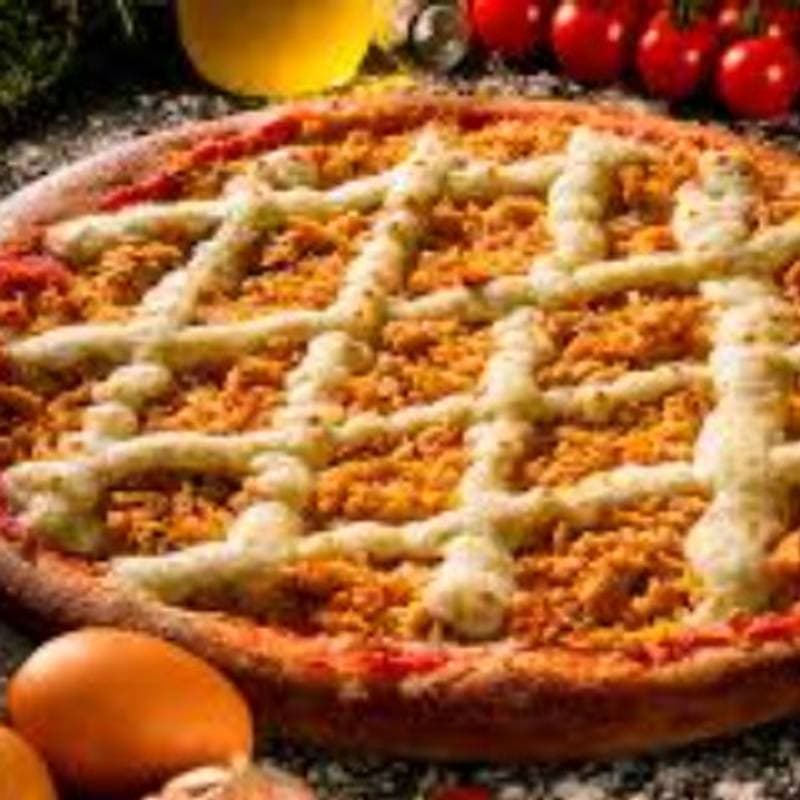 Pizza de frango com catupiry