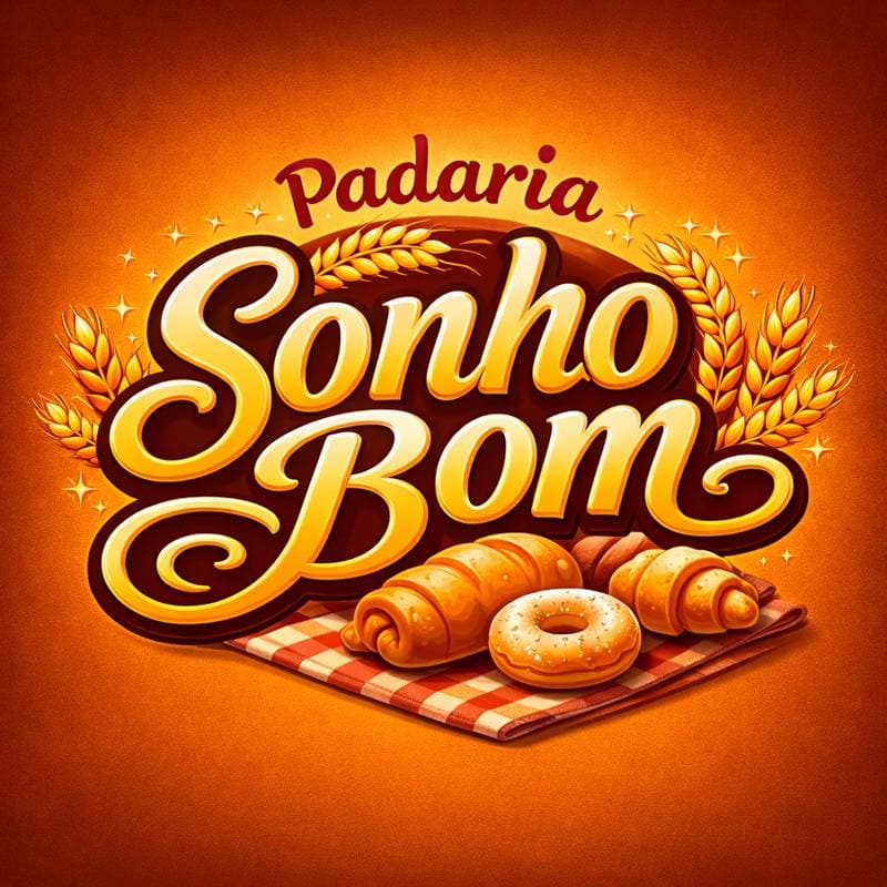 Logo Padaria Sonho Bom