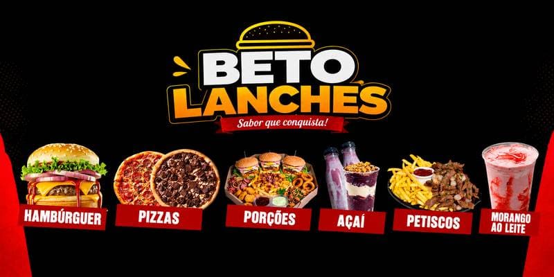 Banner Beto's Pizza e Lanches