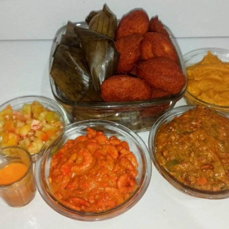 Porção Mista de Abará e Acarajé com Camarão