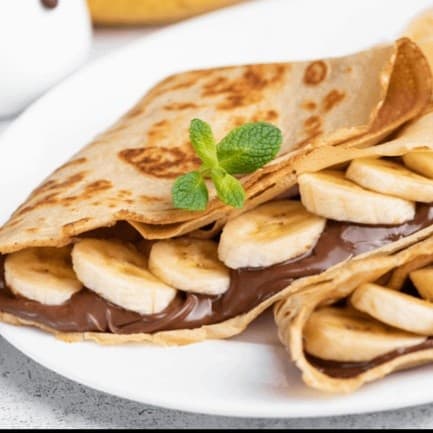 Crepe de Banana e Nutella
