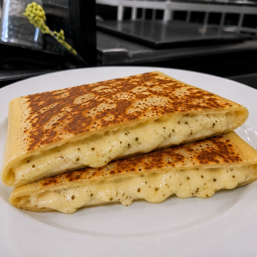 Crepe de Queijo com Orégano