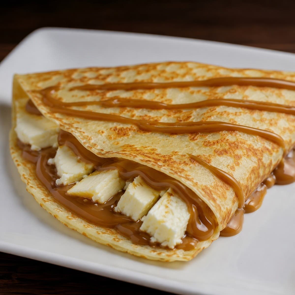 Crepe de Doce de Leite e Queijo Minas