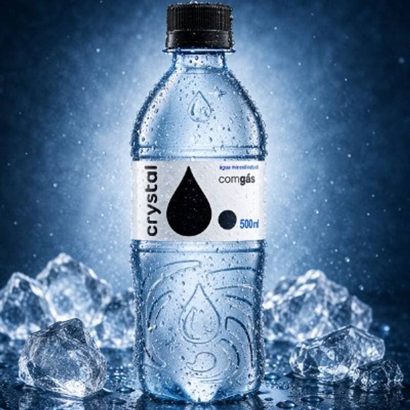 Água mineral com gás