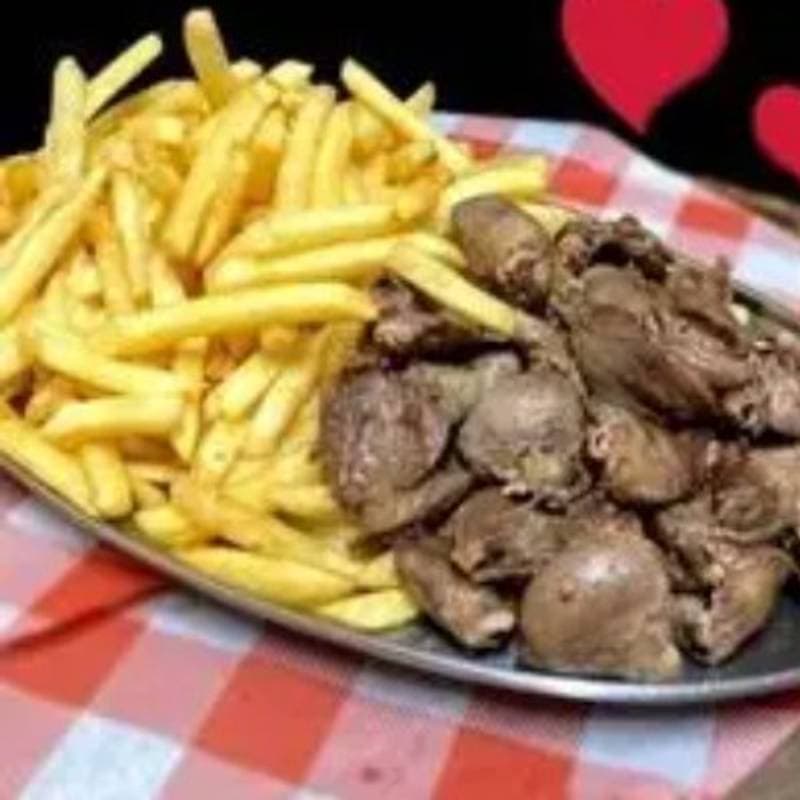 Coração c/ fritas