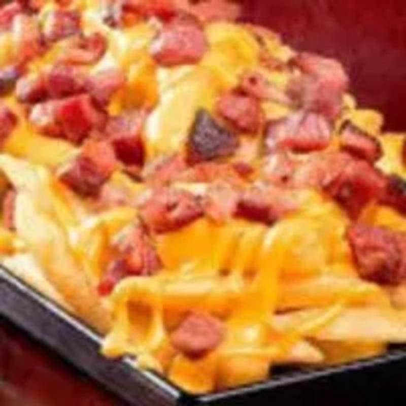 Batata frita com bacon