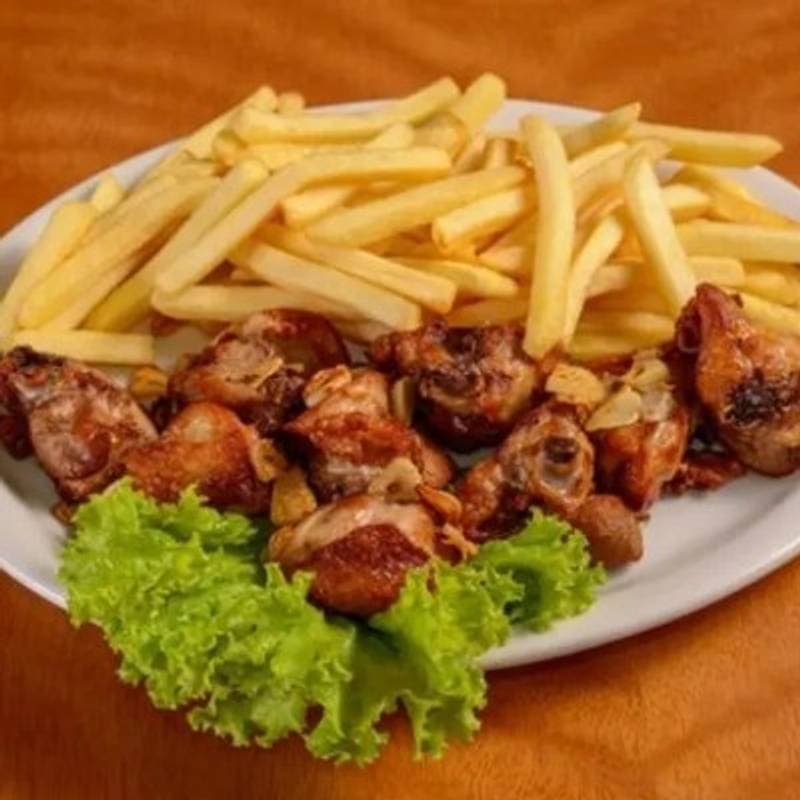 Frango Apassarinhado com Fritas