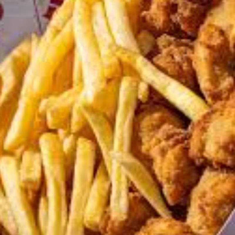 Frango c/ fritas meio