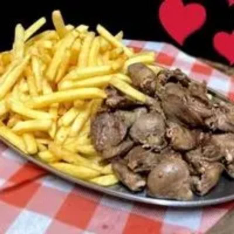 Mini petisco de coração