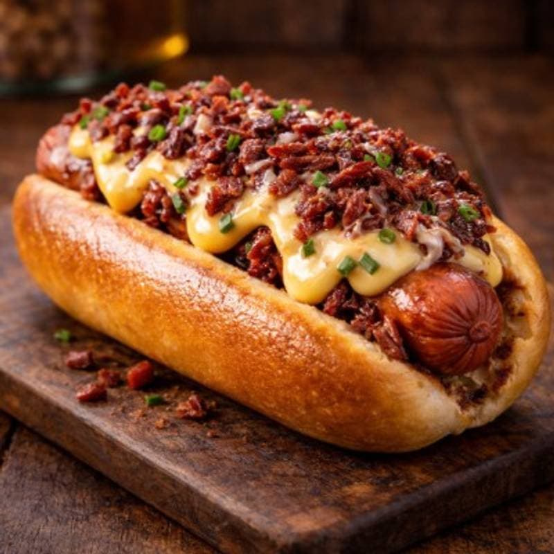 Hot Dog ao Creme de Queijo c/ Charque
