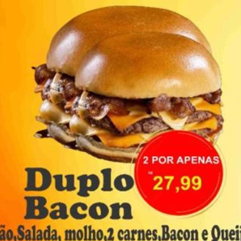 2 Duplo Bacon pelo preço de 1