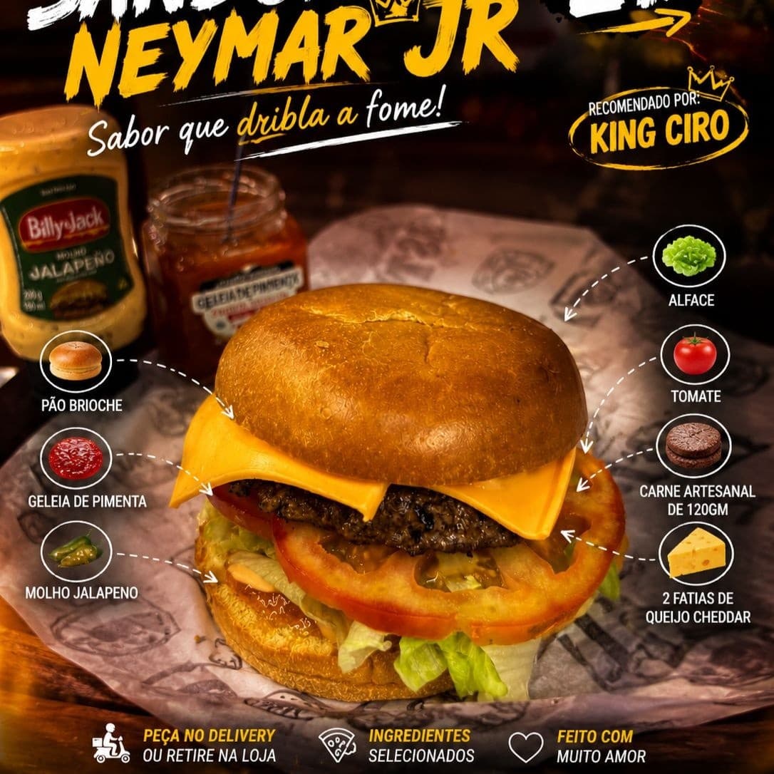 Sanduíche Neymar Junior