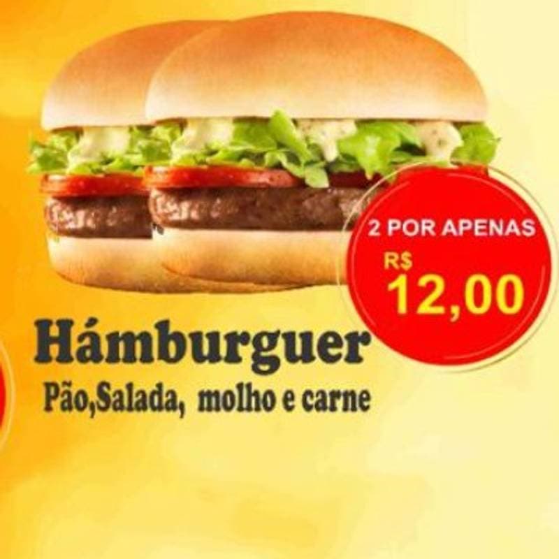 2 Hamburguer pelo preço de 1
