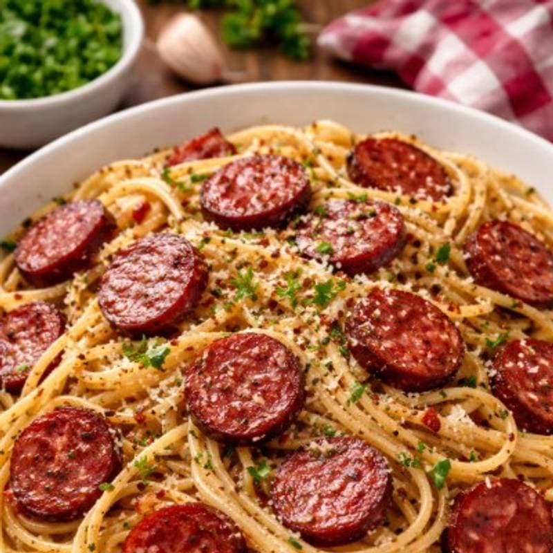 Macarrão com Calabresa