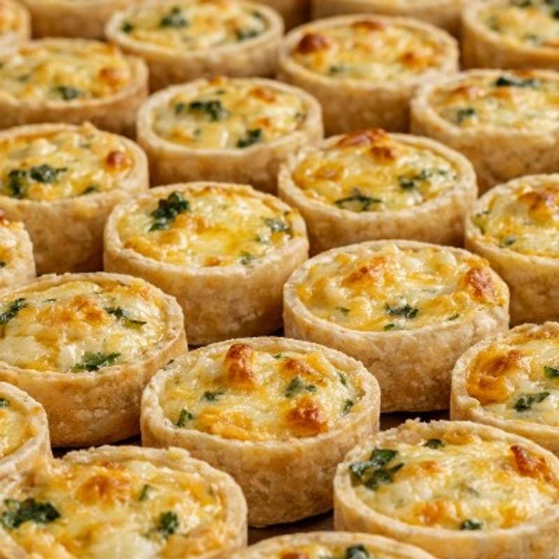 Mini Quiche de Alho Poró