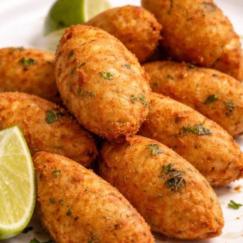 Bolinho de Aipim com Carne Moída