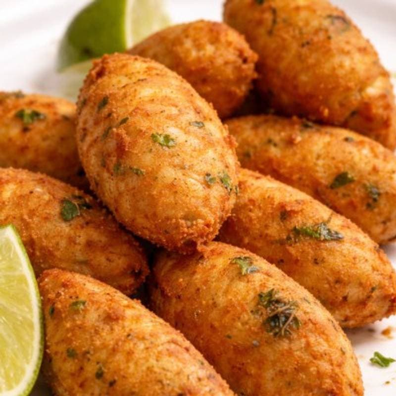 Bolinho de Aipim com Carne Seca