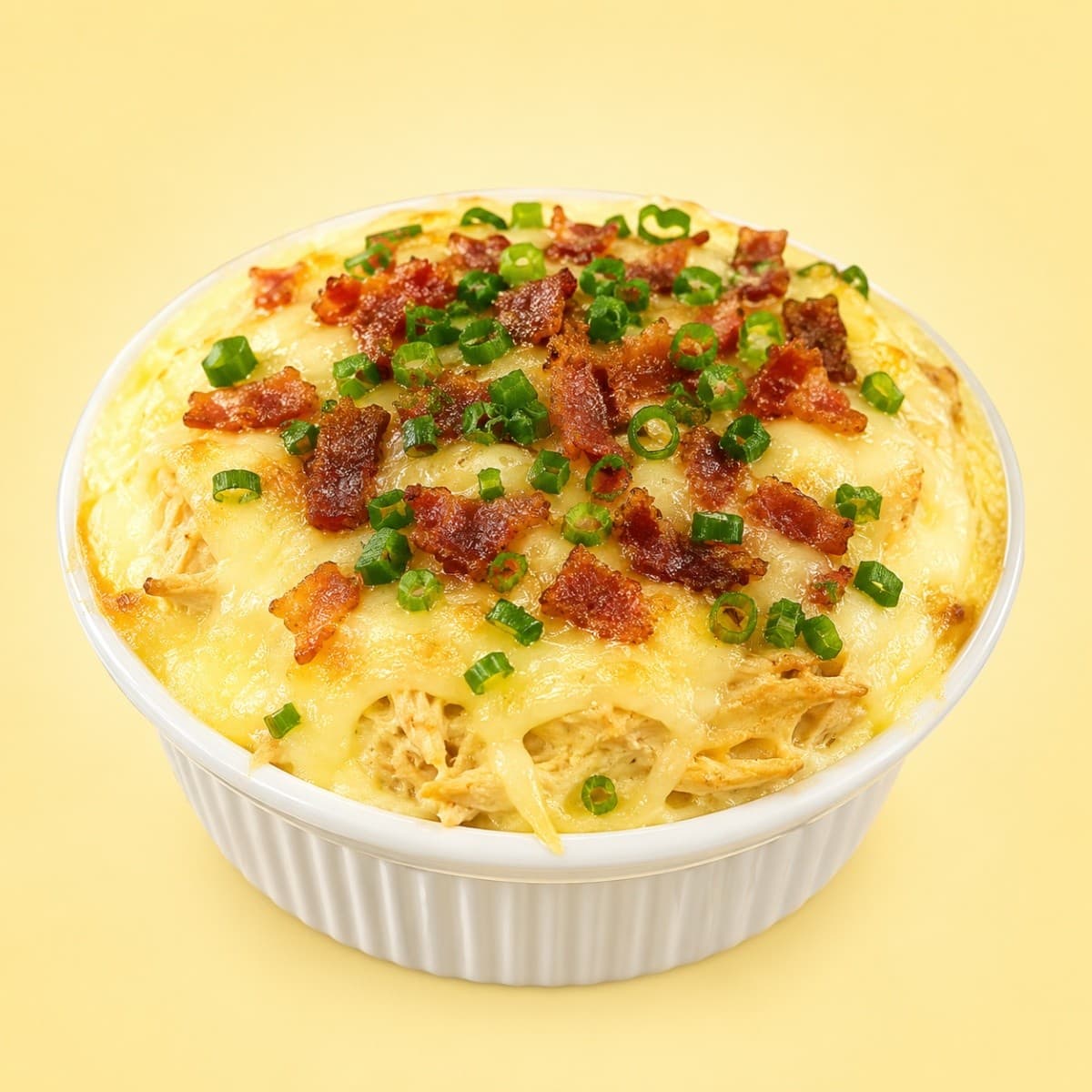 Batata Recheada de Frango e Bacon