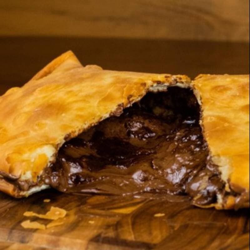 Chocolate preto com banana