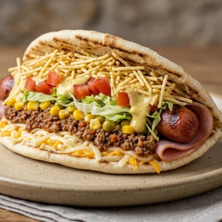 Hot Dog no Pão Árabe