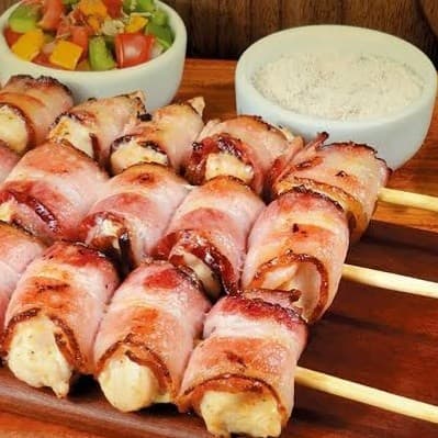 Espeto de Filé de Frango c/ Bacon