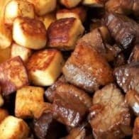 Refeição de Carne de Sol Recheada com Queijo