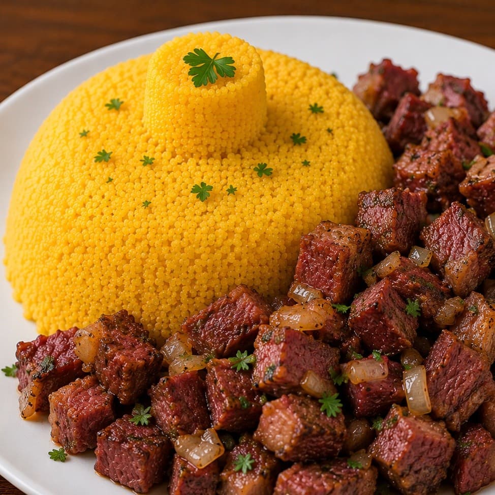 Cuscuz com Carne de Sol