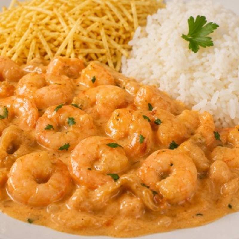 Strogonoff de Camarão