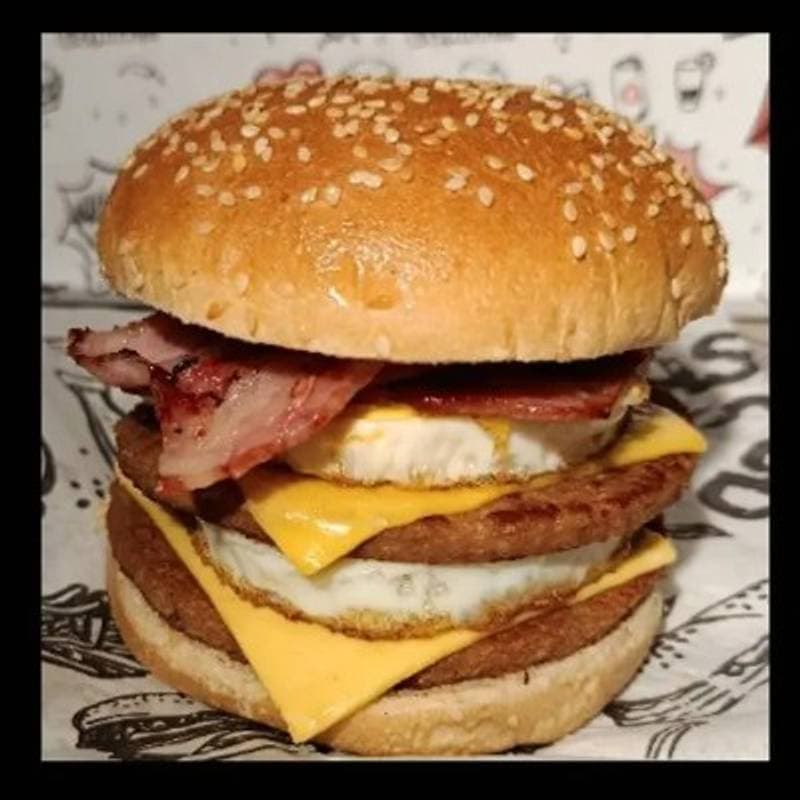 Egg X-Bacon Duplo c/ Batata Frita