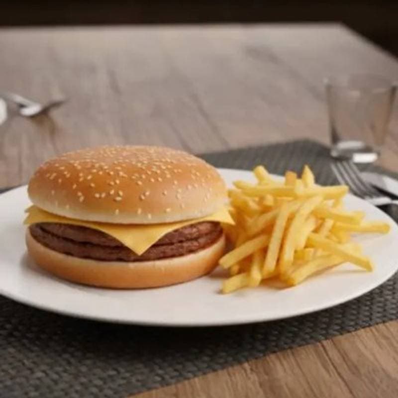 X-Burguer com Batata Frita
