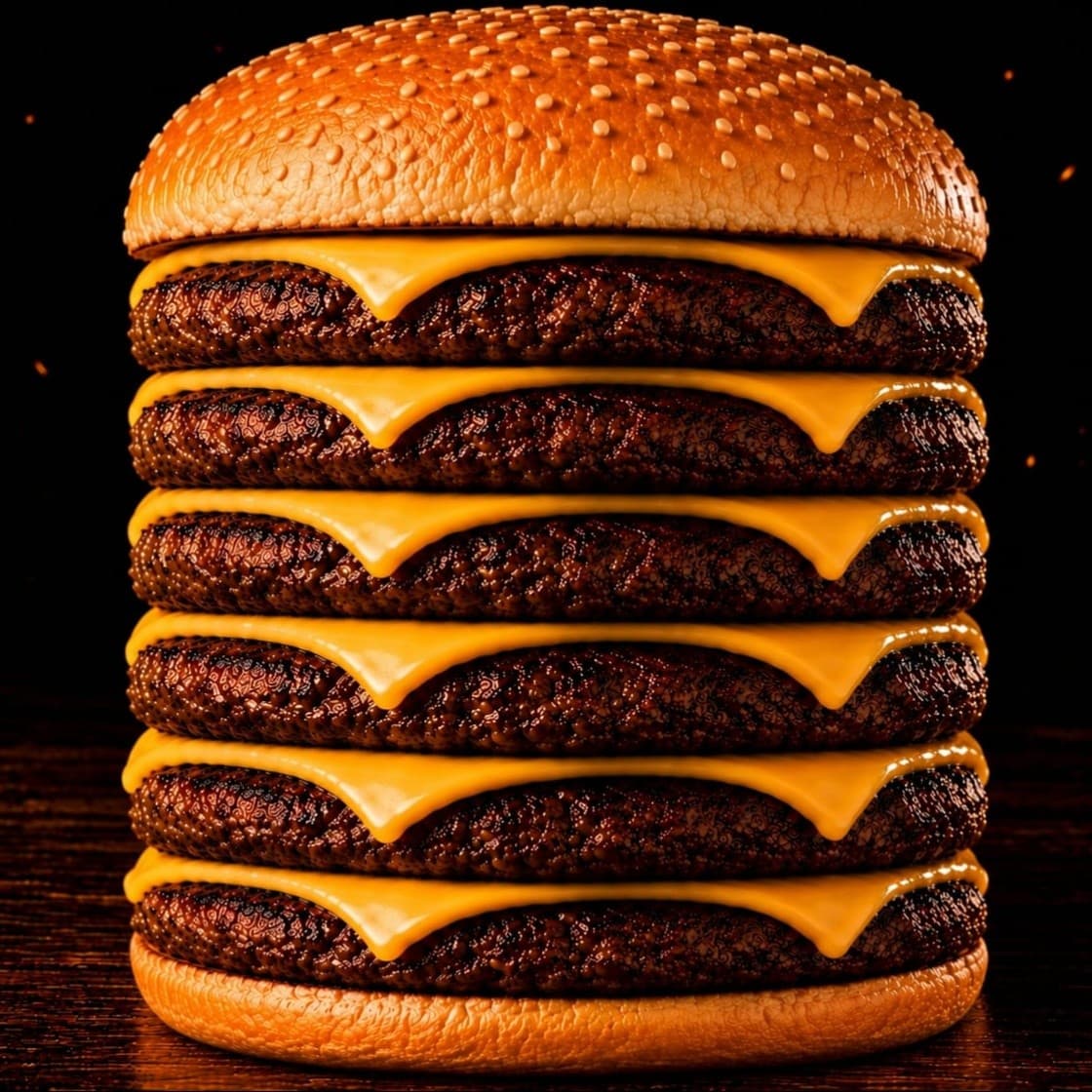 X-Burguer Sêxtuplo