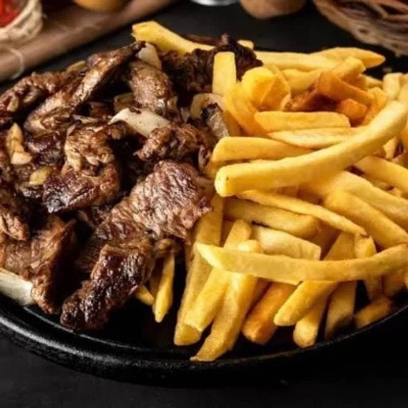 Churrasco com Batata