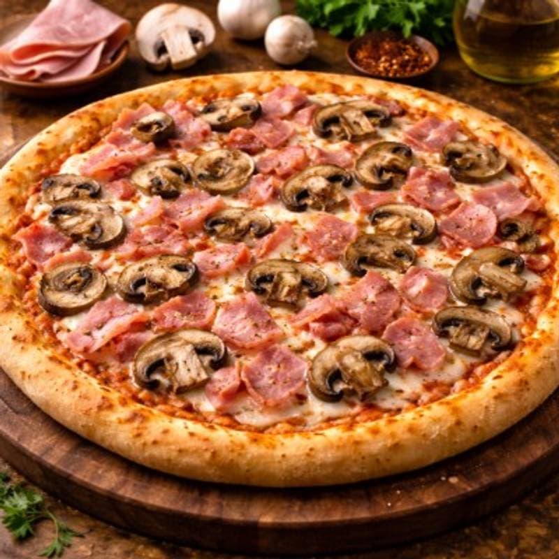 Pizza de Champignon com Presunto