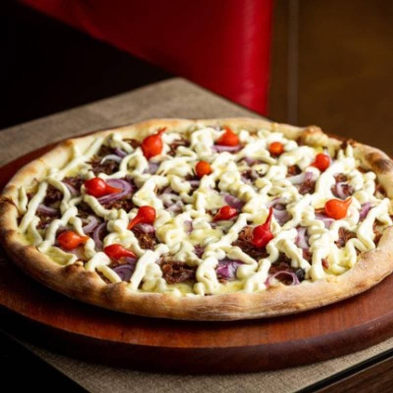 Pizza de Carne Seca com Catupiry