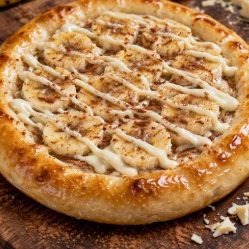 Pizza de Banana com Canela