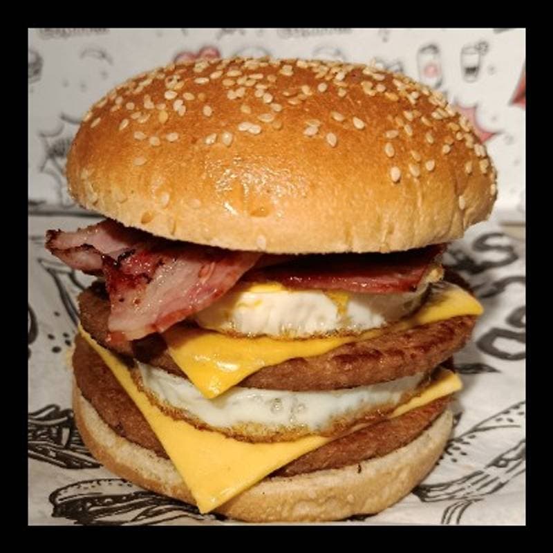 Egg X-Bacon Duplo c/ Batata Frita