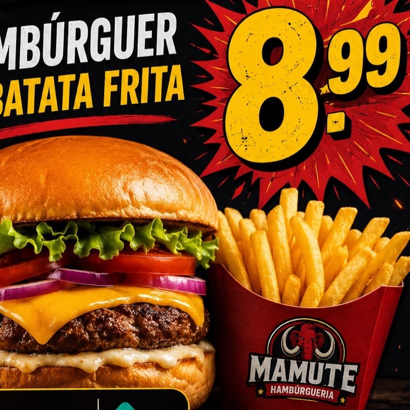 Hambúrguer promoção