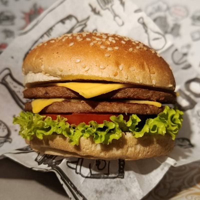 X-Burguer Duplo Salada c/ Batata Frita